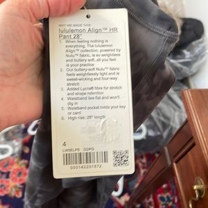 Lululemon Align Sz 4 28” Diamond Dye Graphite Grey